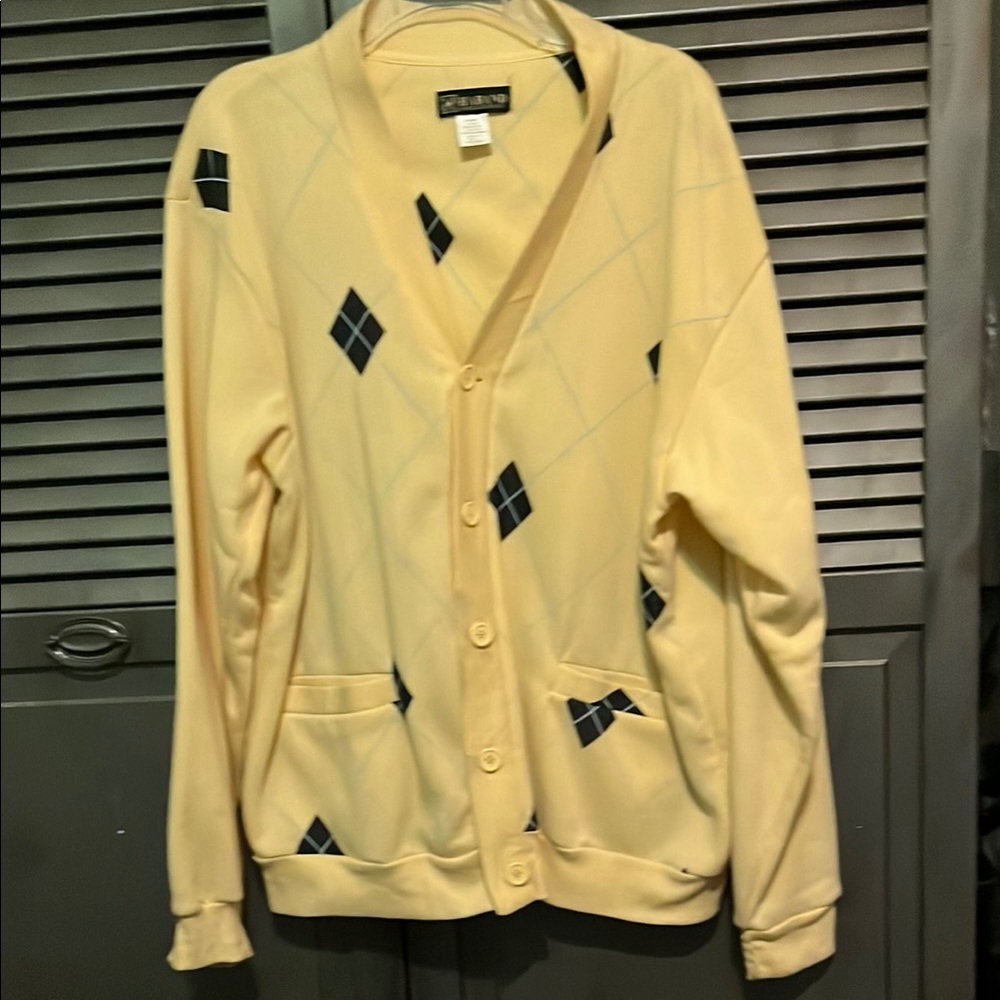Haband Cream Argyle Sweater